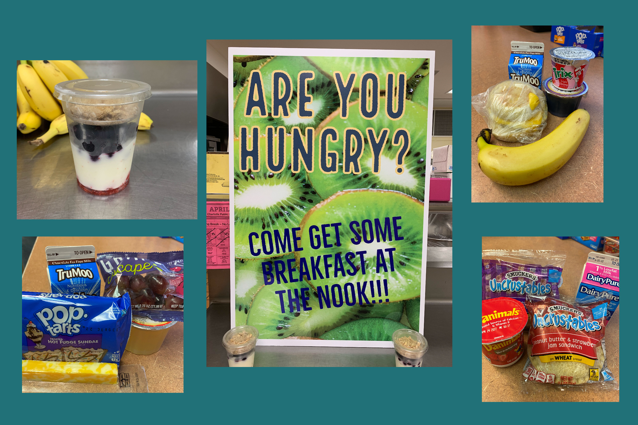 Come enjoy some breakfast at the breakfast area in the high school lobby!