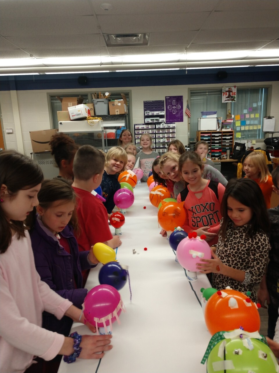 Parkview students participating in a STEM project