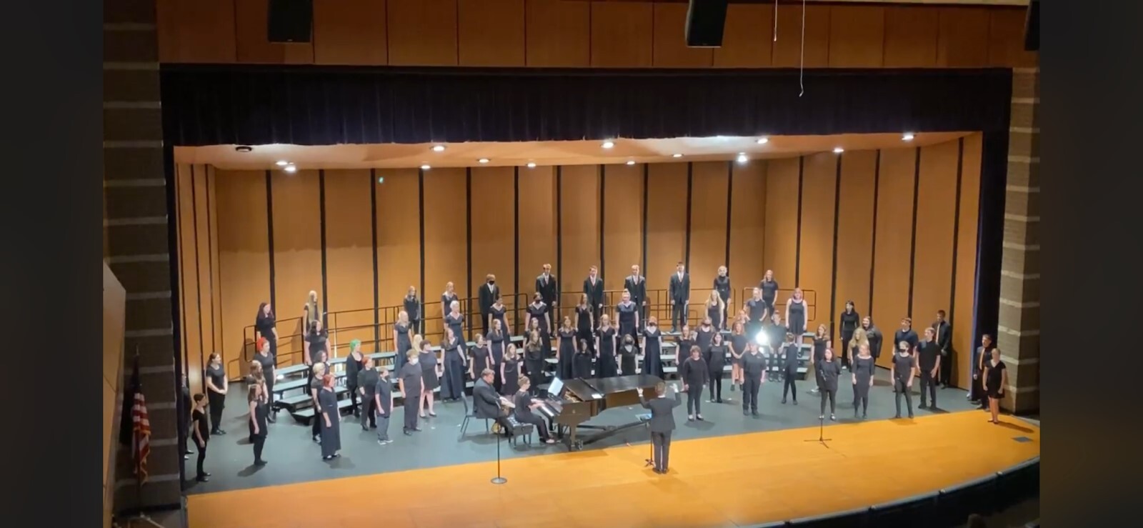 CHS Choir on stage