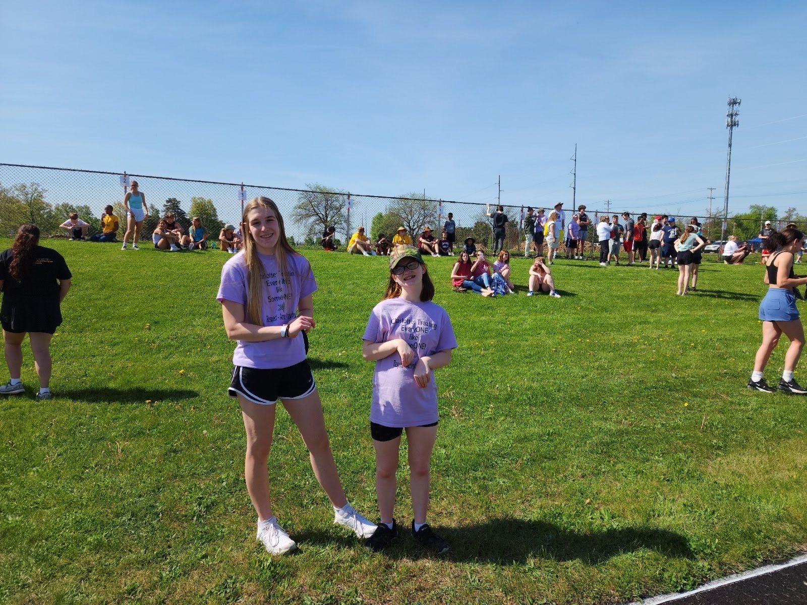 Students participate in special olympics track and field