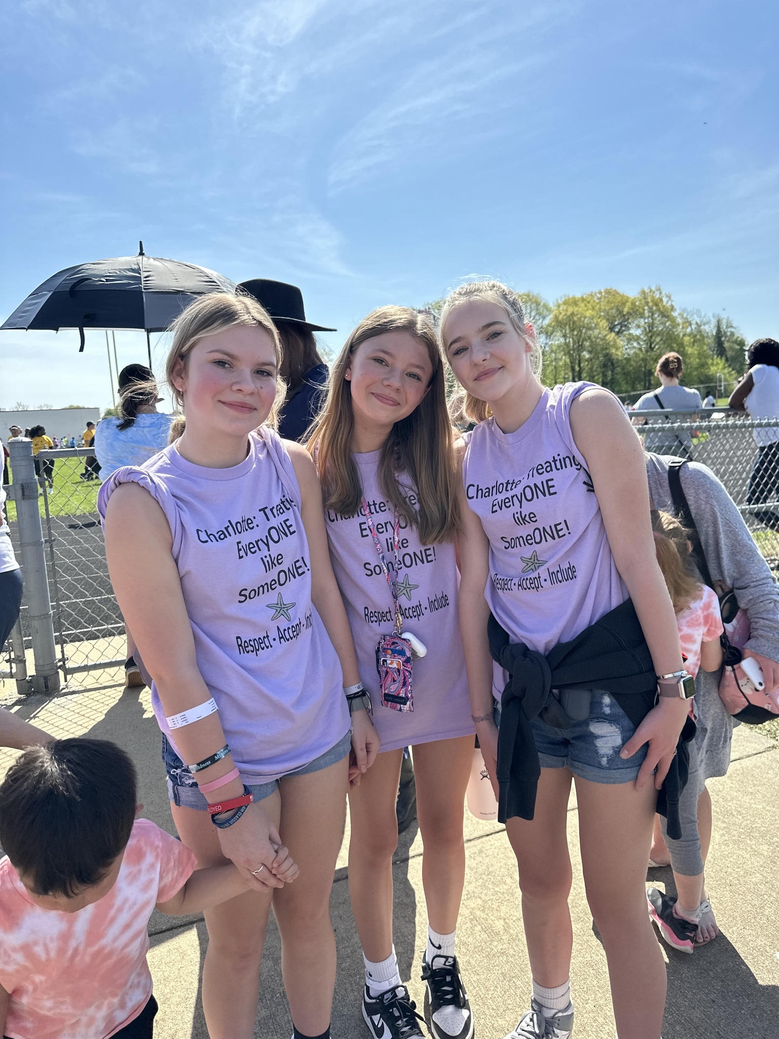 Students participate in special olympics track and field