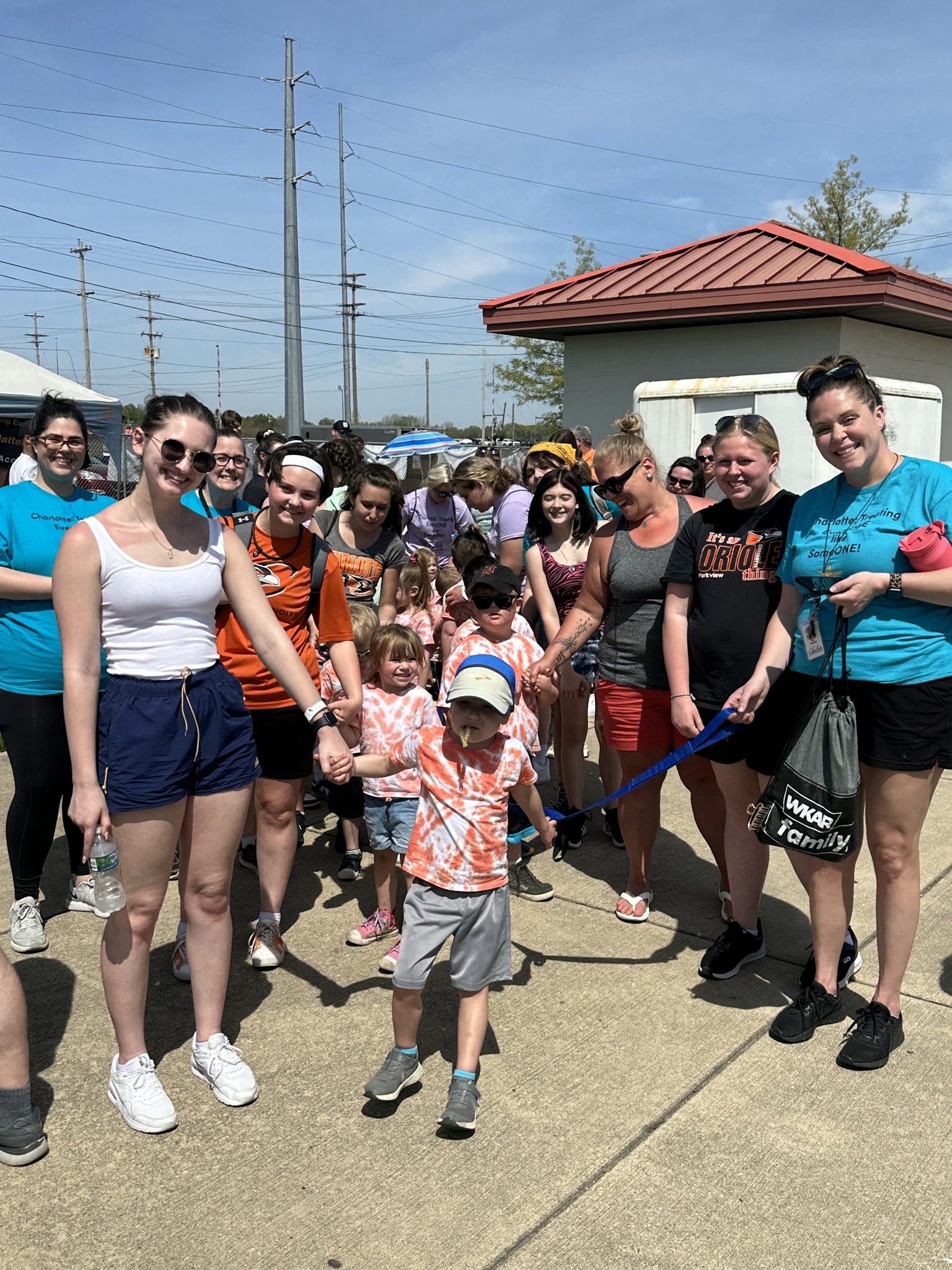 Students participate in special olympics track and field