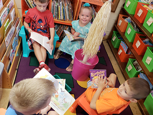 Children reading