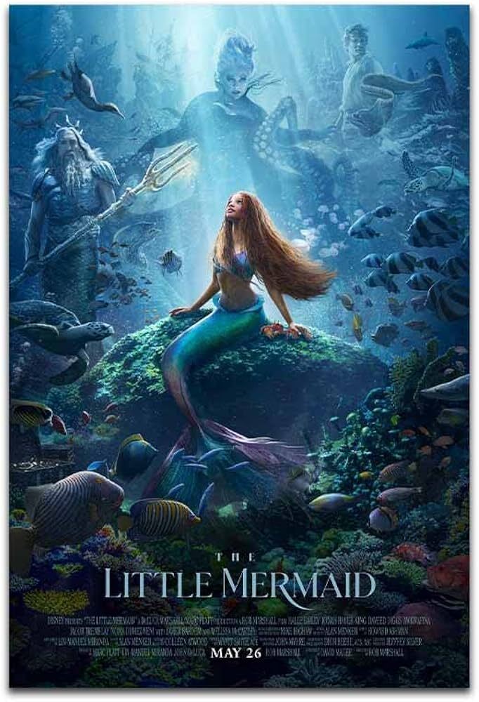 Movie Poster for the Live Action film The Little Mermaid. 